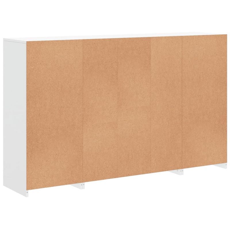 Casa si Gradina - Mobilier - Comode si corpuri - Comode - Servanta cu lumini LED, 3 buc., alb, lemn prelucrat - Infinity.ro