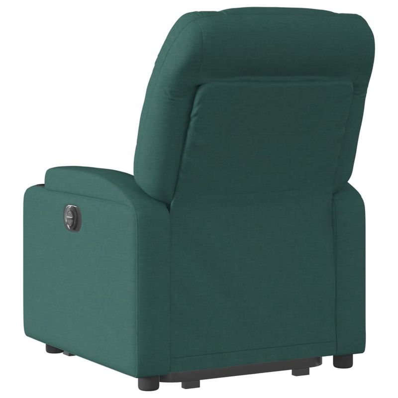 Casa si Gradina - Mobilier - Scaune si fotolii - Fotolii - Fotoliu rabatabil ridicare pe verticala, verde inchis, textil - Infinity.ro
