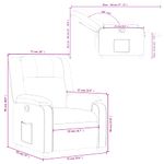 Casa si Gradina - Mobilier - Scaune si fotolii - Fotolii - Fotoliu rabatabil, crem, material textil - Infinity.ro