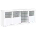Casa si Gradina - Mobilier - Comode si corpuri - Comode - Servanta cu lumini LED, alb, 164x37x67 cm - Infinity.ro