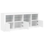 Casa si Gradina - Mobilier - Comode si corpuri - Comode - Servanta cu lumini LED, alb, 164x37x67 cm - Infinity.ro