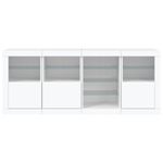 Casa si Gradina - Mobilier - Comode si corpuri - Comode - Servanta cu lumini LED, alb, 164x37x67 cm - Infinity.ro