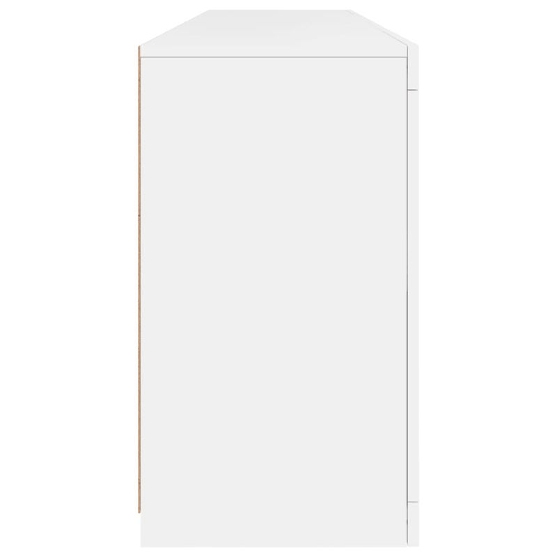 Casa si Gradina - Mobilier - Comode si corpuri - Comode - Servanta cu lumini LED, alb, 164x37x67 cm - Infinity.ro