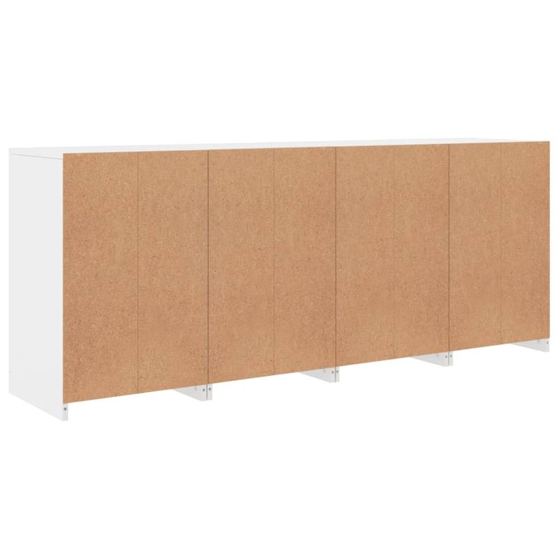 Casa si Gradina - Mobilier - Comode si corpuri - Comode - Servanta cu lumini LED, alb, 164x37x67 cm - Infinity.ro