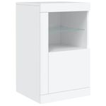 Casa si Gradina - Mobilier - Comode si corpuri - Comode - Servanta cu lumini LED, alb, 164x37x67 cm - Infinity.ro