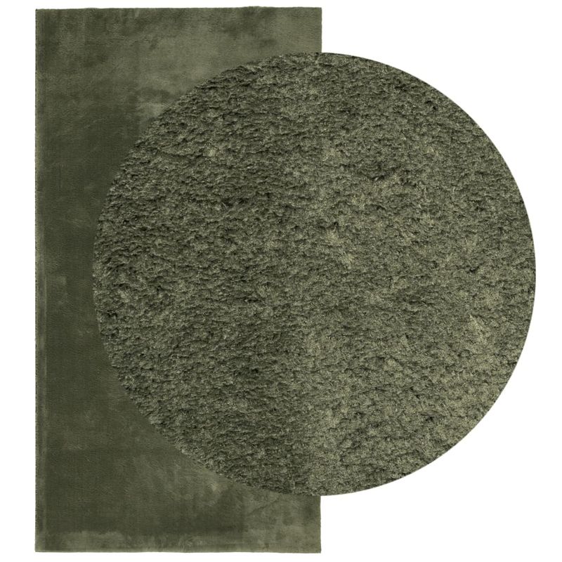 Casa si Gradina - Textile si covoare - Covoare - Covoare casa - Covor HUARTE, fir scurt, moale si lavabil verde padure 60x110cm - Infinity.ro