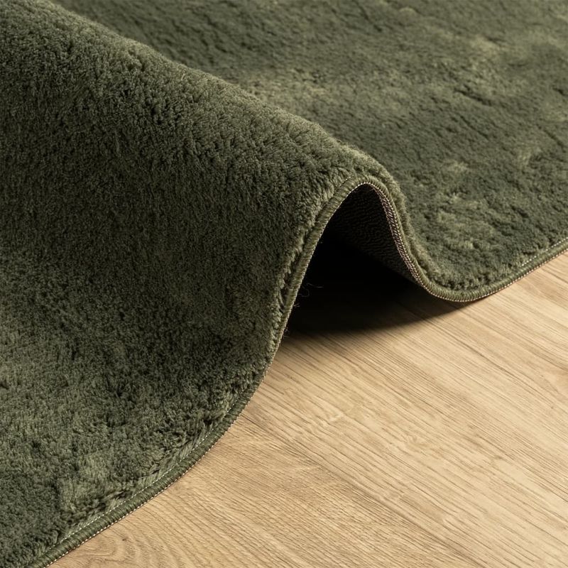 Casa si Gradina - Textile si covoare - Covoare - Covoare casa - Covor HUARTE, fir scurt, moale si lavabil verde padure 60x110cm - Infinity.ro