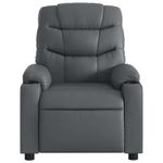 Casa si Gradina - Mobilier - Scaune si fotolii - Fotolii - Fotoliu rabatabil, gri, piele ecologica - Infinity.ro