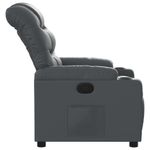 Casa si Gradina - Mobilier - Scaune si fotolii - Fotolii - Fotoliu rabatabil, gri, piele ecologica - Infinity.ro