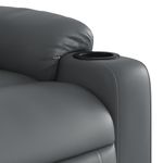 Casa si Gradina - Mobilier - Scaune si fotolii - Fotolii - Fotoliu rabatabil, gri, piele ecologica - Infinity.ro