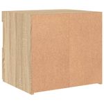 Casa si Gradina - Mobilier - Comode si corpuri - Noptiere - Noptiere cu lumini LED, 2 buc., stejar sonoma, 50x40x45 cm - Infinity.ro