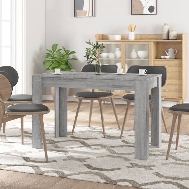 Casa si Gradina - Mobilier - Mese si birouri - Mese bucatarie si dining - Masa de bucatarie, sonoma gri, 120x60x76 cm, lemn prelucrat - Infinity.ro