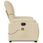Ingrijire personala si Cosmetice - Sanatate si wellness - Articole wellness - Fotolii de masaj - Fotoliu electric de masaj rabatabil cu ridicare, crem, textil - Infinity.ro