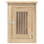 Petshop - Accesorii petshop - Culcusuri si custi - Custi interior si exterior - Lada pentru caini, stejar sonoma, 45x62x59 cm, lemn prelucrat - Infinity.ro