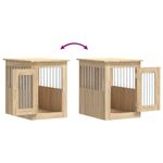 Petshop - Accesorii petshop - Culcusuri si custi - Custi interior si exterior - Lada pentru caini, stejar sonoma, 45x62x59 cm, lemn prelucrat - Infinity.ro