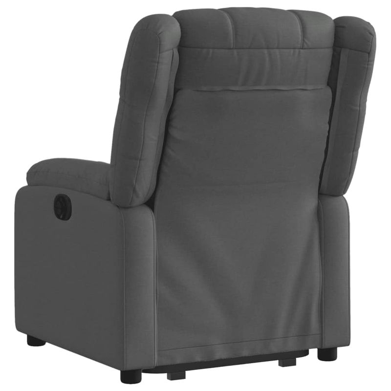 Casa si Gradina - Mobilier - Scaune si fotolii - Fotolii - Fotoliu electric rabatabil cu ridicare, gri inchis, textil - Infinity.ro