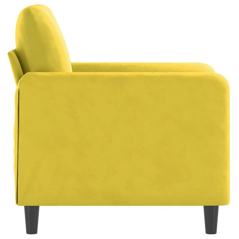 Casa si Gradina - Mobilier - Canapele si coltare - Canapele - Canapea de o persoana, galben, 60 cm, catifea - Infinity.ro