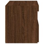 Casa si Gradina - Mobilier - Comode si corpuri - Noptiere - Noptiera cu lumini LED, stejar maro, 50x40x45 cm - Infinity.ro