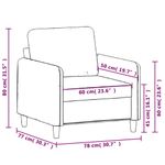 Casa si Gradina - Mobilier - Canapele si coltare - Canapele - Canapea de o persoana, galben, 60 cm, catifea - Infinity.ro