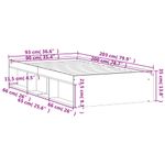 Casa si Gradina - Mobilier - Paturi si accesorii - Paturi - Cadru pat, stejar maro, 90 x 200 cm - Infinity.ro