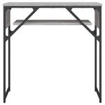 Casa si Gradina - Mobilier - Comode si corpuri - Console - Masuta consola cu raft gri sonoma 75x30x75 cm lemn prelucrat - Infinity.ro