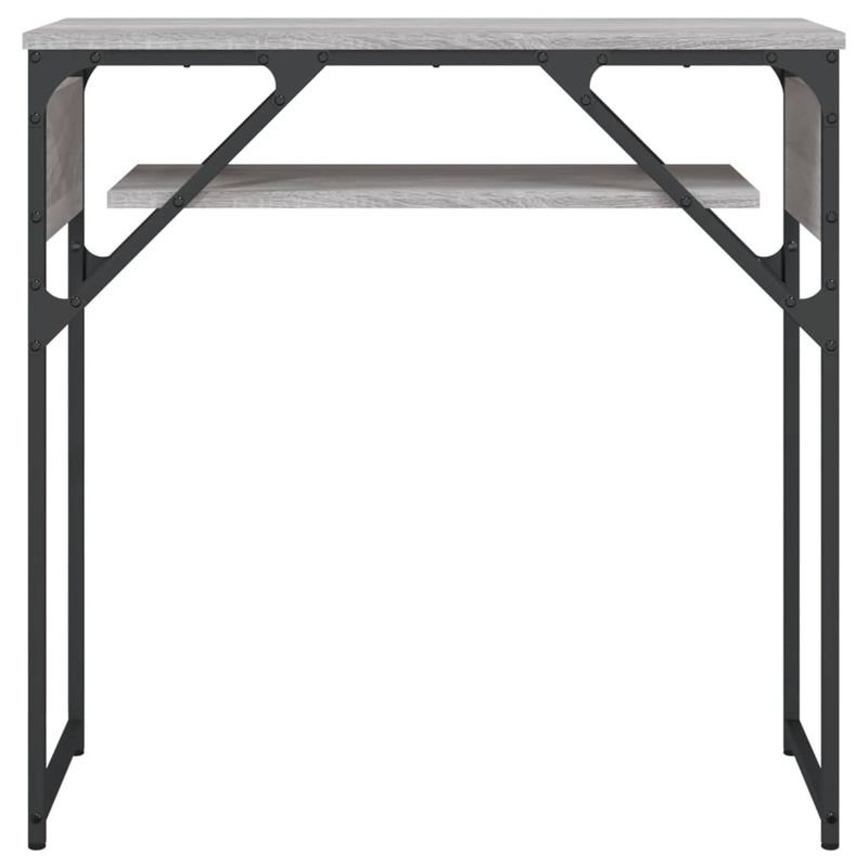 Casa si Gradina - Mobilier - Comode si corpuri - Console - Masuta consola cu raft gri sonoma 75x30x75 cm lemn prelucrat - Infinity.ro