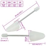 Market - Spalare si intretinere rufe - Produse intretinere Incaltaminte - Perii si alte accesorii - Calapoade de pantofi, 5 perechi, alb, EU 38-44, plastic - Infinity.ro