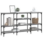 Casa si Gradina - Mobilier - Comode si corpuri - Console - Masuta consola, gri sonoma, 160x29x80 cm, lemn prelucrat - Infinity.ro