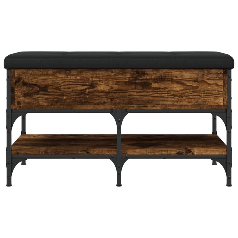 Casa si Gradina - Mobilier - Organizare si depozitare - Bancute - Banca de pantofi, stejar fumuriu, 82x42x45 cm, lemn prelucrat - Infinity.ro