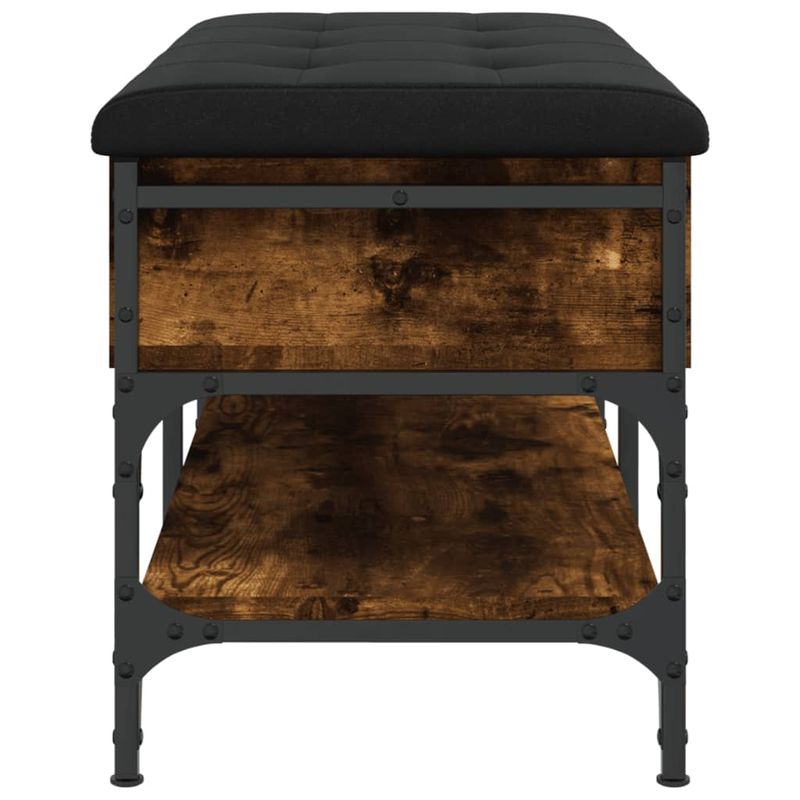 Casa si Gradina - Mobilier - Organizare si depozitare - Bancute - Banca de pantofi, stejar fumuriu, 82x42x45 cm, lemn prelucrat - Infinity.ro