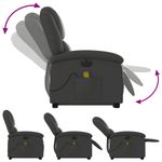 Ingrijire personala si Cosmetice - Sanatate si wellness - Articole wellness - Fotolii de masaj - Fotoliu electric masaj rabatabil cu ridicare gri piele natural - Infinity.ro