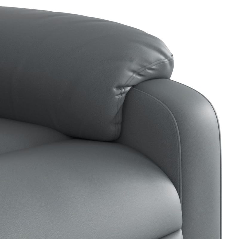 Casa si Gradina - Mobilier - Scaune si fotolii - Fotolii - Fotoliu rabatabil, gri, piele ecologica - Infinity.ro
