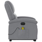 Ingrijire personala si Cosmetice - Sanatate si wellness - Articole wellness - Fotolii de masaj - Fotoliu electric masaj rabatabil cu ridicare, gri inchis textil - Infinity.ro