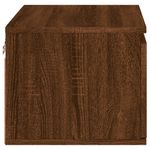 Casa si Gradina - Mobilier - Comode si corpuri - Noptiere - Noptiera montata pe perete cu lumini LED, stejar maro - Infinity.ro