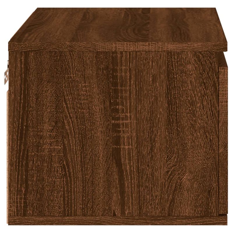 Casa si Gradina - Mobilier - Comode si corpuri - Noptiere - Noptiera montata pe perete cu lumini LED, stejar maro - Infinity.ro