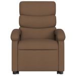 Casa si Gradina - Mobilier - Scaune si fotolii - Fotolii - Fotoliu rabatabil cu ridicare pe verticala, maro, textil - Infinity.ro
