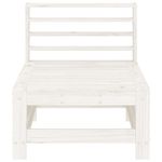 Casa si Gradina - Gradina si terasa - Mobilier exterior - Canapele si fotolii gradina - Canapea de mijloc pentru gradina, alb, lemn masiv de pin - Infinity.ro
