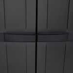 Casa si Gradina - Mobilier - Dulapuri si sifoniere - Dulapuri - Dulap depozitare de exterior, negru, 65x37x165 cm, PP, mărime 65x37x165 cm (31x31 cm) - Infinity.ro