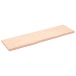Casa si Gradina - Mobilier - Mobilier baie - Blaturi baie - Blat de baie, 180x50x(2-6) cm, lemn masiv netratat - Infinity.ro