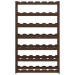 Casa si Gradina - Bucatarie si vesela - Accesorii bar - Carafe si decantoare - Suport sticle de vin, 42 sticle, maro, lemn masiv de pin - Infinity.ro