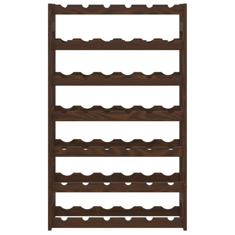 Casa si Gradina - Bucatarie si vesela - Accesorii bar - Carafe si decantoare - Suport sticle de vin, 42 sticle, maro, lemn masiv de pin - Infinity.ro