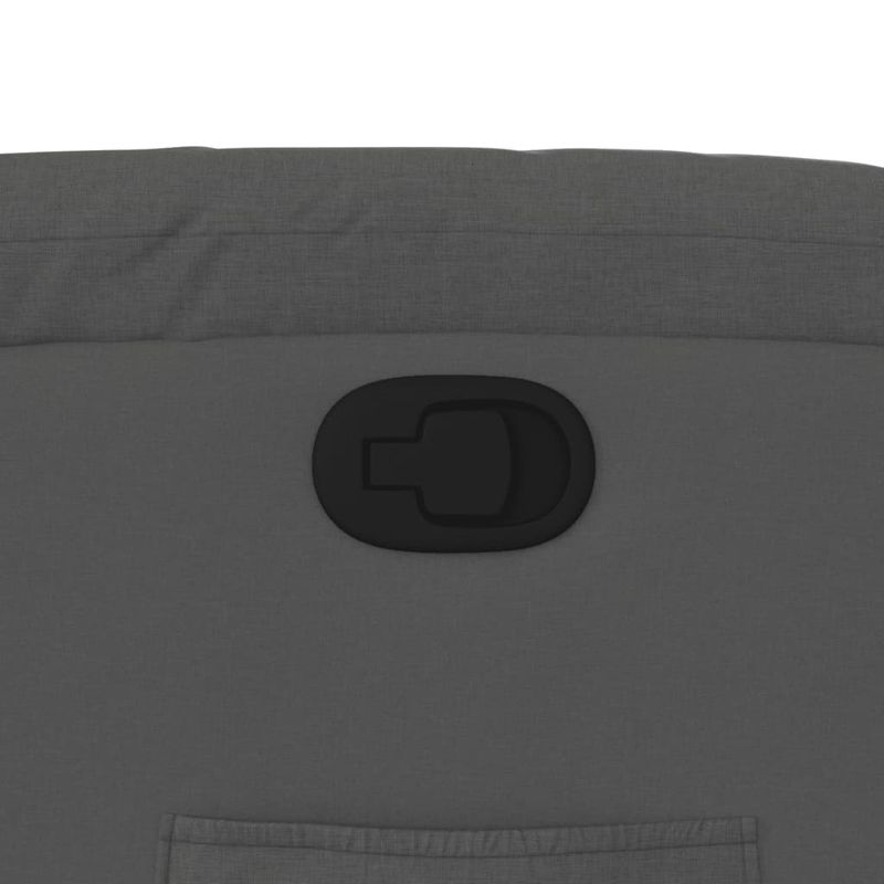 Casa si Gradina - Mobilier - Scaune si fotolii - Fotolii - Fotoliu rabatabil cu ridicare pe verticala, gri inchis, textil - Infinity.ro