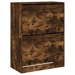 Casa si Gradina - Mobilier - Organizare si depozitare - Organizator incaltaminte - Pantofar cu 2 sertare rabatabile, stejar fumuriu, 80x42x108 cm - Infinity.ro