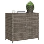 Casa si Gradina - Gradina si terasa - Mobilier exterior - Dulapuri si lazi depozitare exterior - Dulap depozitare de gradina, gri, 83x45x76 cm, poliratan - Infinity.ro