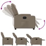 Casa si Gradina - Mobilier - Scaune si fotolii - Fotolii - Fotoliu rabatabil electric, cappuccino, piele ecologica - Infinity.ro