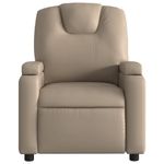Casa si Gradina - Mobilier - Scaune si fotolii - Fotolii - Fotoliu rabatabil electric, cappuccino, piele ecologica - Infinity.ro