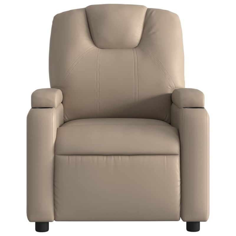 Casa si Gradina - Mobilier - Scaune si fotolii - Fotolii - Fotoliu rabatabil electric, cappuccino, piele ecologica - Infinity.ro