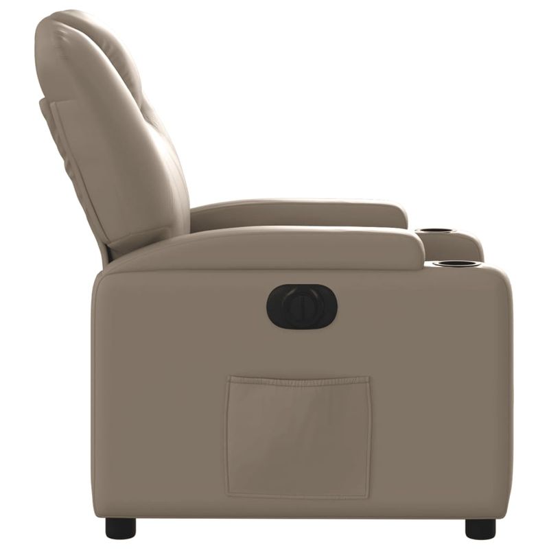 Casa si Gradina - Mobilier - Scaune si fotolii - Fotolii - Fotoliu rabatabil electric, cappuccino, piele ecologica - Infinity.ro