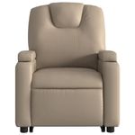 Ingrijire personala si Cosmetice - Sanatate si wellness - Articole wellness - Fotolii de masaj - Fotoliu electric masaj rabatabil cu ridicare, cappuccino - Infinity.ro