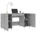 Casa si Gradina - Mobilier - Mese si birouri - Birouri - Birou, gri beton, 140x50x75 cm, lemn compozit - Infinity.ro